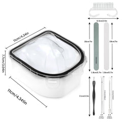 Bol ongles Yokilly, design double couche pour maintenir la chaleur durant le trempage.