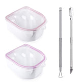 Yokilly bol trempage ongles rose facilite le retrait du vernis.