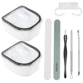 Bol d'immersion Yokilly pour ongles avec acetone, deux pieces.