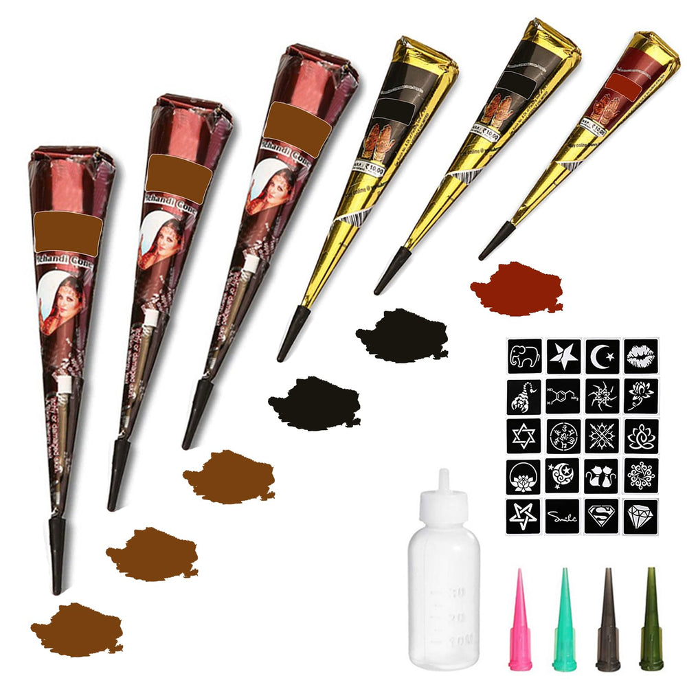 Kit Yomagine tatouages temporaires cones – création rapide sur la peau.