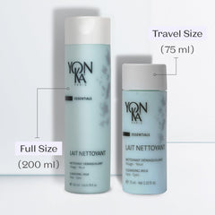 Utilisation visage et yeux sans irritation avec Yon-Ka Lait Nettoyant.