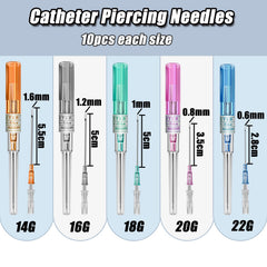 Aiguilles 14G-22G YONGDA, précision et polyvalence pour différents piercings.