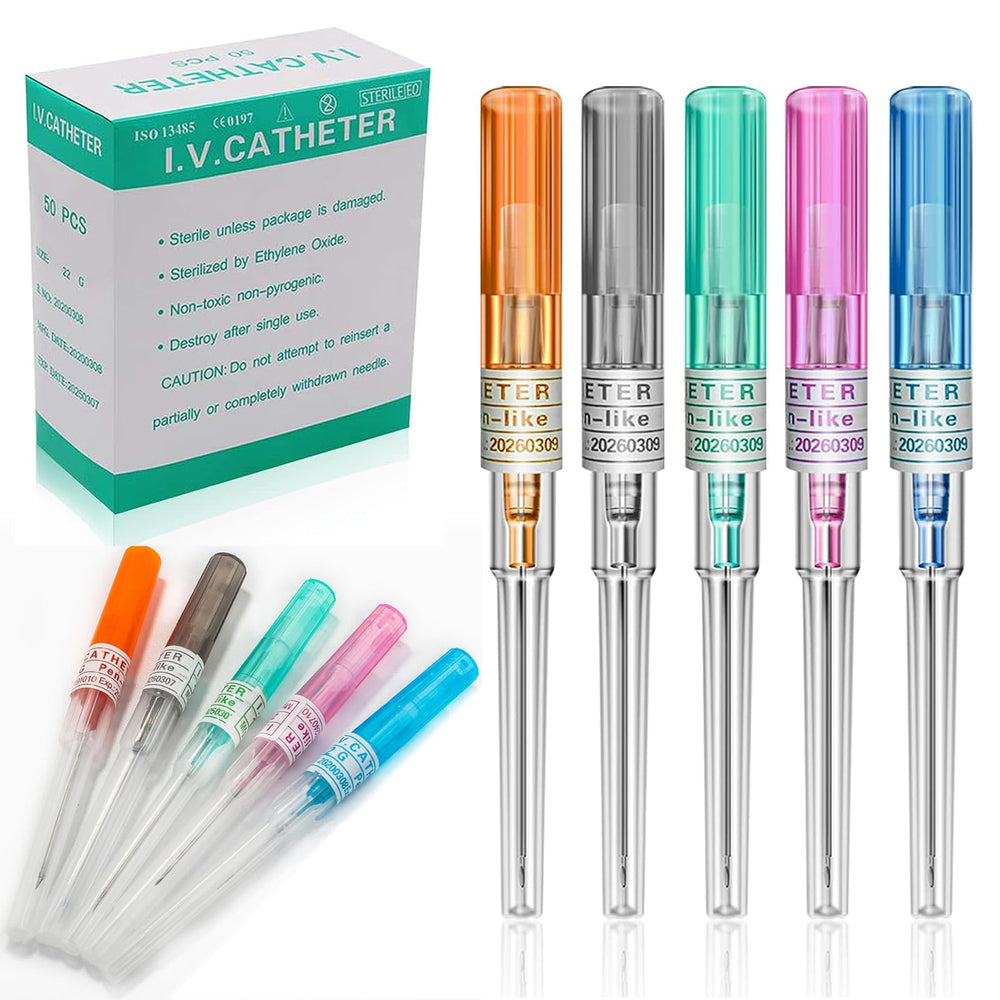 Kit complet YONGDA Aiguilles piercing, ensemble 50 pièces prêt pour les studios professionnels.