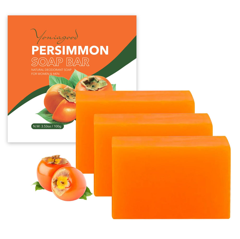 yoniagood Persimmon deodorant soap bar creates a fresh lather for odor control