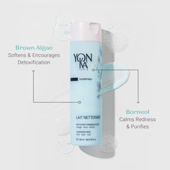 Yon-Ka Lait Nettoyant, démaquillage quotidien respectueux de l'équilibre cutané.