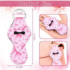 Yookeer porte-levres noeud rose, accessoire élégant pour sac et clés.
