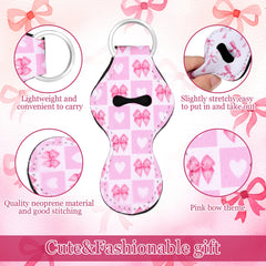 Yookeer étui porte baume à lèvres rose, sûr et compact.