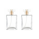 Atomiseur en verre clair YORROR 100 ml prêt pour voyage, design élégant