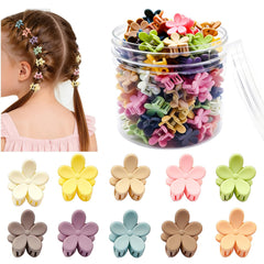 Pinces fleurs mini colorées YosaiHom pour cheveux d'enfants, parfaites pour coordonner les tenues.