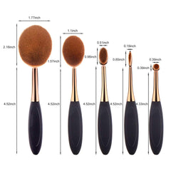 Poils synthétiques Yoseng, densité élevée et douceur idéales pour le fond de teint.