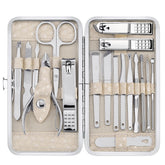 Yougai coupe-ongles ensemble 18 outils, kit professionnel pour soins des ongles.