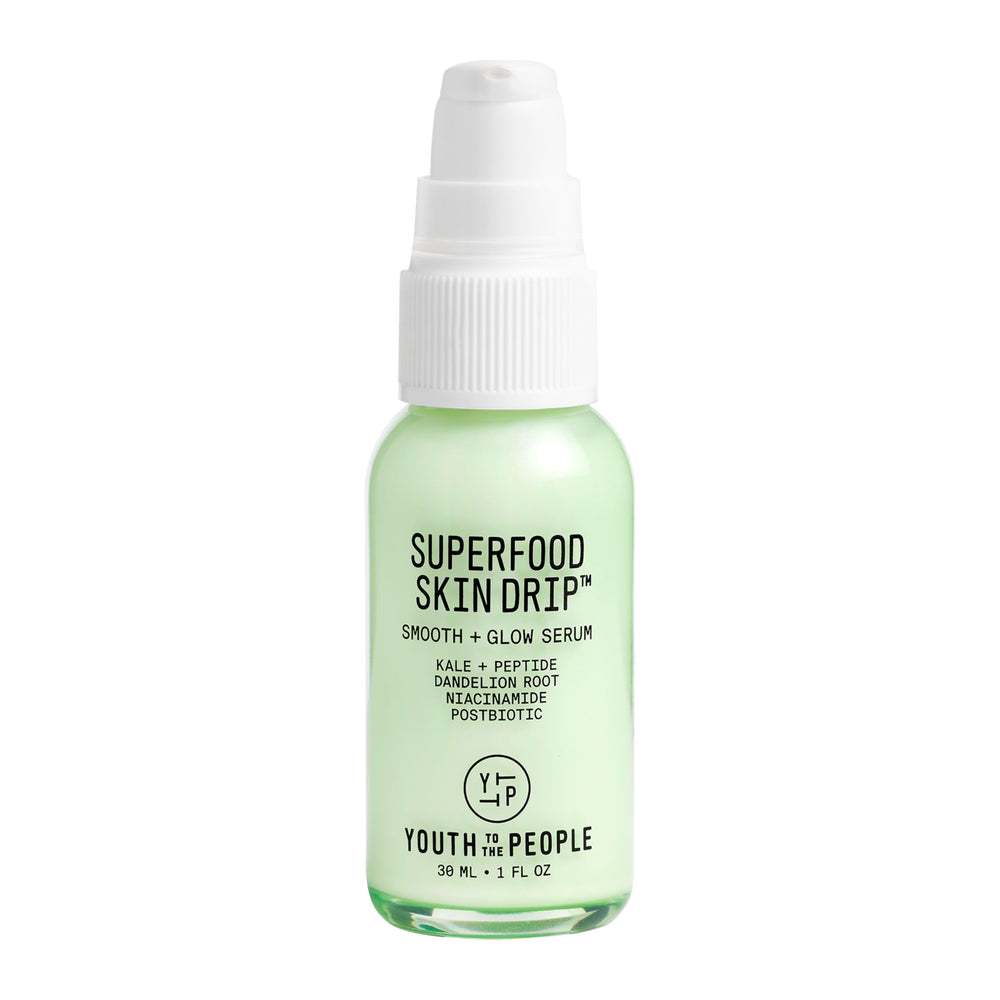 Sérum Skin Drip de Youth To The People – bouteille, hydratation légère et éclat immédiat.