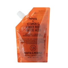 Youth To The People Superfruit Nettoyant Refill – Bouteille papaye, exfoliation douce pour teint uniforme.