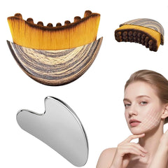 YOYONY brosse contour lymphatique visage pour affiner les traits en douceur.
