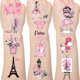 Tatouages Yoyuspy Paris Tour Eiffel : décor chic pour fête et photos mémorables.