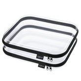 Étu i dur transparent YQBRAO avec fermeture zippée pour rangement rapide.