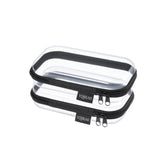Etui YQBRAO rigide double avec vue clair pour trouver rapidement les essentiels.