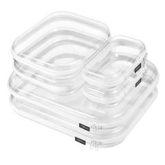 YQBRAO étui transparent petit-zip pour accessoires compacts et faciles d'accès.