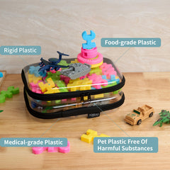 YQBRAO étui transparent pour arts et bricolage, rangement sûr