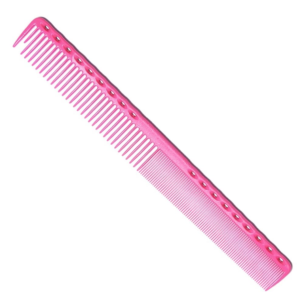 Peigne fin Y.S.PARK 331, longueur extralong rose, pour précision de coupe.