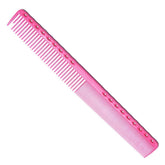 Peigne fin Y.S.PARK 331, longueur extralong rose, pour précision de coupe.