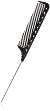 Y.S. Park YS-102, peigne queue carbone noir pour un coiffage précis.