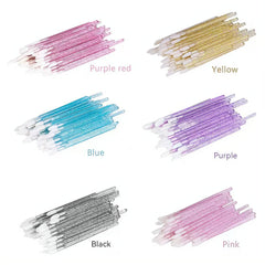 YSAFAI applicateurs lèvres cristal noir pour maquillage portable et propre.