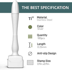 Ysrisny Derma Stamp barbe — préparation de la peau sous la barbe