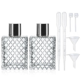 Bouteille vaporisateur en verre Yu Feng 100 ml, réutilisable pour parfums.
