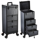 Chariot Yueieoun Salon avec 3 tiroirs pour rangement professionnel mobile.