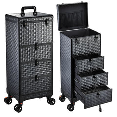 Chariot Yueieoun Salon avec 3 tiroirs pour rangement professionnel mobile.