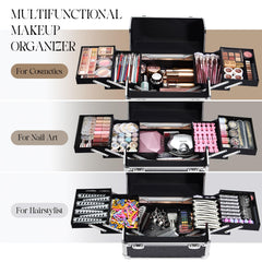 Yueieoun tiroirs-detachables-centraux, organisation modulable pour kits de beaute.