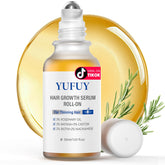 YUFUY Hair Growth Serum Roll-On bottle front for precise scalp application