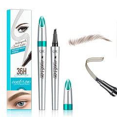 Yulinlon Q703 stylo sourcils precision, 4 embouts pour définition naturelle