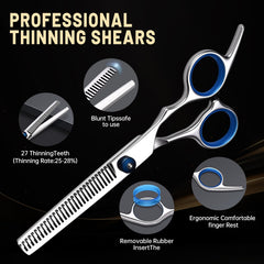 YUQGAOP ciseaux coiffure design ergonomique et léger pour confort.
