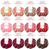 Élastiques velours Yuxung rose pâle pour cheveux, confort durable et maintien élégant.