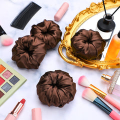 Usage professionnel avec chignon net grâce au satin Yuxung.