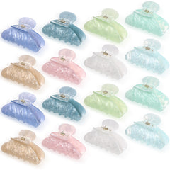 Pinces Yuxung en acrylique multicolores pour une coiffure rapide et colorée