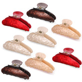 Pinces cheveux Yuxung en acrylique grandes, maintien fiable pour cheveux épais.