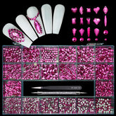 Yzzseven diamants rose 700, brillance durable pour ongles et créations