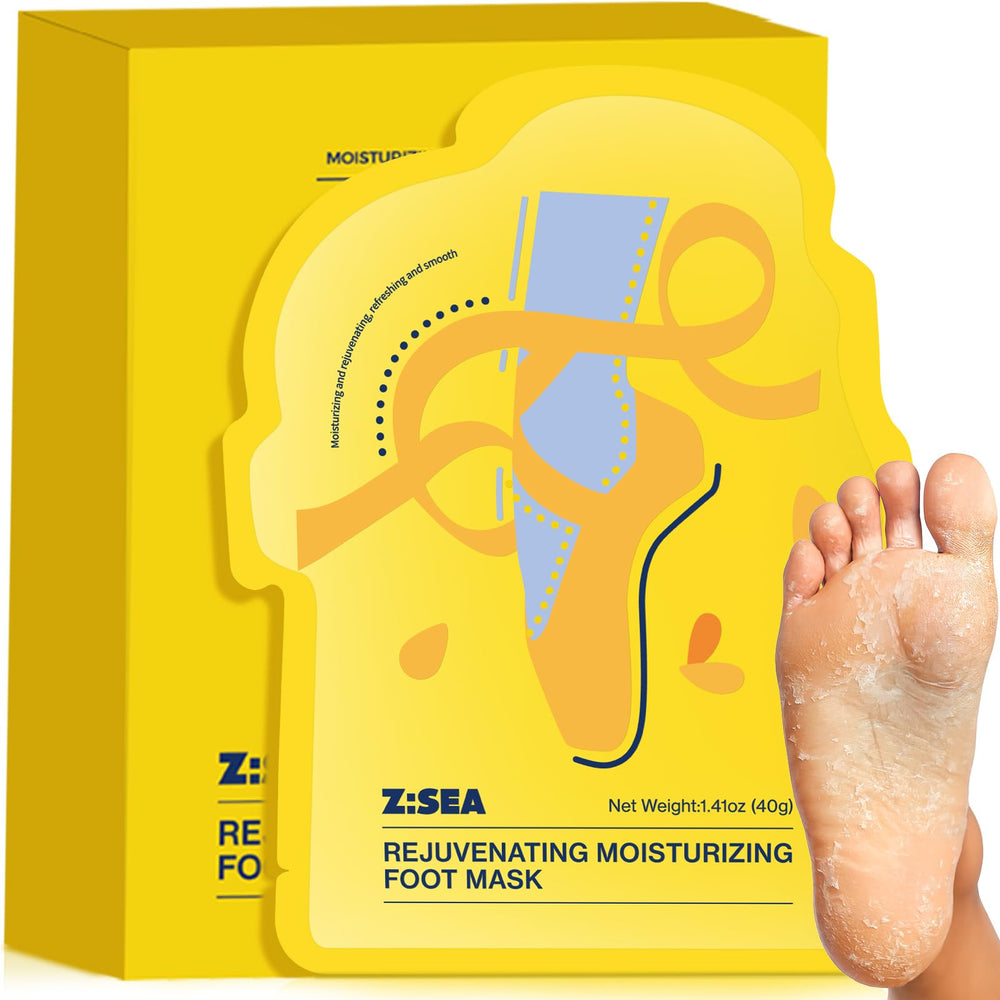 Z:SEA Masque exfoliant pieds - emballage 5 packs, exfolie en douceur et hydrate