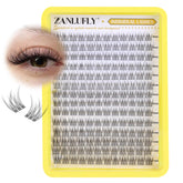 Cils en grappes cc-curly Zanlufly pour un rendu naturel et léger.