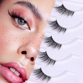Cils Zanlufly mi-longueur pour un regard naturel, application facile.