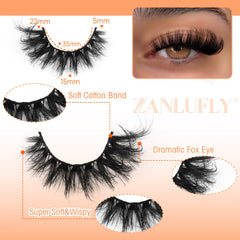 Cils Zanlufly Mink – design-multi-couches: volume naturel et profond.