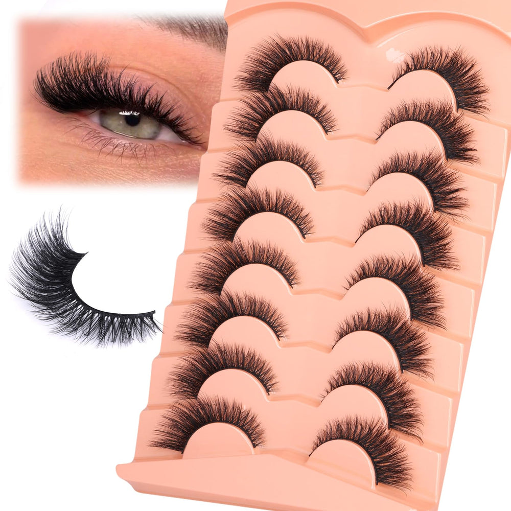Cils Zanlufly mink regard œil-de-chat pour un effet fumé naturel.