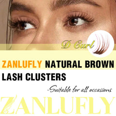 zanlufly effet œil en coin, marron, pour allonger visuellement le regard.
