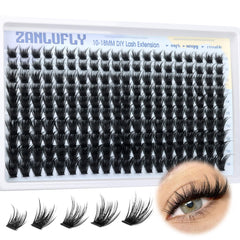 zanlufly ensembles cils naturels D-Curly pour un regard doux et naturel.