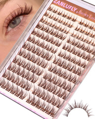 Cils ZANLUFLY brun manga piques pour un regard perçant et naturel.