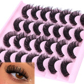 zanlufly faux cils volume russe D-curly pour un regard naturel et volumineux