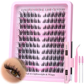 Zanlufly natural-lash-clusters-kit enhances subtle daily definition for a softer look.